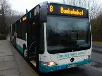 Mercedes Citaro II der Neubrandenburger Verkehrsbetriebe in Neubrandenburg am 12.01.2019