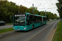 ICB Mercedes Benz Citaro 2 G Wagen 457 am 17.09.21 auf der Linie 30 in Frankfurt am Main