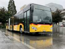 MB C2 G '11587' vom PU Buchard Voyages, Leytron am 20.9.21 beim Bahnhof Martigny.