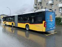 Heckansicht des MB C2 G '11587' vom PU Buchard, Leytron am 20.9.21 beim Bahnhof Martigny.