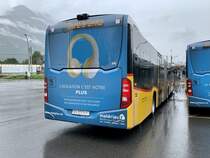 Heckansicht des MB C2 G '11584' des PU Buchard Voyages, Leytron am 20.9.21 beim Bahnhof Martigny.