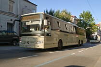 Innsbruck: Mercedes-Benz Integro von Postbus (BD-13622) ist als Linie 4165 über die Müllerstraße umgeleitet. Aufgenommen 3.9.2021.