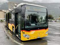 MB C2 G Nr. 58 '11490'  VS 519 940  der PostAuto Regie Sion am 20.9.21 beim Bahnhof Martigny.