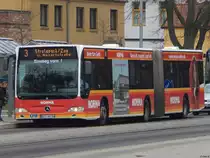 Mercedes Citaro II der VVR in Stralsund am 31.01.2019