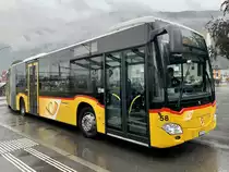 MB C2 G Nr. 58 '11490'  VS 519 940  der PostAuto Regie Sion am 20.9.21 beim Bahnhof Martigny.