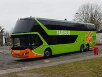 Neoplan Skyliner von FlixBus/Karsten Brust aus Deutschland in Stralsund am 31.01.2019
