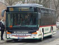 Setra 415 NF von De Stralsunner aus Deutschland in Stralsund am 31.01.2019