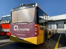 Heckansicht des MB C2 '10949' des PU Funicar, Biel am 24.9.21 bei Interbus Kerzers.