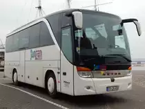 Setra 411 HD von Janzen Reisen aus Deutschland in Stralsund am 31.01.2019