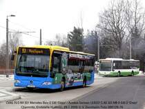 CVAG 75 in der Hutholz-Endstelle, dahinter Autobus Sachsen 8337 Citaro �)