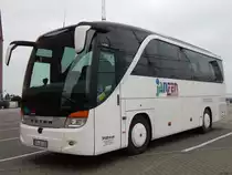 Setra 411 HD von Janzen Reisen aus Deutschland in Stralsund am 31.01.2019
