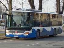 Setra 415 NF von der Usedomer Bäderbahn in Greifswald am 31.01.2019