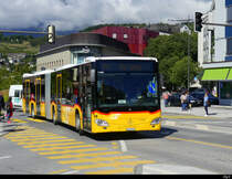 Postauto - Mercedes Citaro  VS  519940 unterwegs in Sion am 21.09.2021