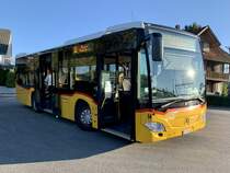 MB C2 K '10120' PostAuto Regie Laupen, ex PU Thepra, Stans, am 24.9.21 hinter dem Bahnhof Rosshäusern.