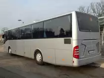 Mercedes Tourismo RH der Anklamer Verkehrsgesellschaft in Greifswald am 31.01.2019