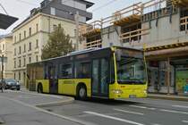 Innsbruck: Mercedes-Benz Citaro Facelift von Deutschmann Reisen (IL-260MW) ist als Linie 590b wegen Entschärfung einer Fliergerbombe über die Andreas-Hofer-Straße umgeleitet. Aufgenommen 28.9.2021.