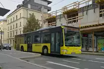 Innsbruck: Mercedes-Benz Citaro Facelift von Deutschmann Reisen (IL-260MW) ist als Linie 590b wegen Entschärfung einer Fliergerbombe über die Andreas-Hofer-Straße umgeleitet. Aufgenommen 28.9.2021.