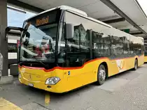 MB C2 hybrid '11551' vom PU Vögtlin-Meyer, Brugg am 11.10.21 beim Bahnhof Brugg.