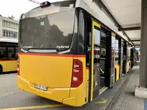 Heckansicht des MB C2 hybrid '11551' vom PU Vögtlin-Meyer, Brugg am 11.10.21 beim Bahhof Brugg.