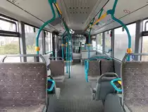 Der Fahrgastraum eines Mercedes Citaro III der Neubrandenburger Verkehrsbetriebe in Neubrandenburg am 06.03.2019