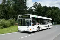 Bus Erzgebirge: MAN NL (ASZ-BV 11) der RVE (Regionalverkehr Erzgebirge GmbH), aufgenommen im Juli 2021 in Zschorlau (Erzgebirgskreis).