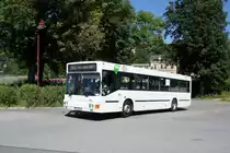 Bus Aue / Bus Erzgebirge: MAN EL (ASZ-BV 45) der RVE (Regionalverkehr Erzgebirge GmbH), aufgenommen im Juli 2021 am Bahnhof von Aue (Sachsen).