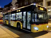 MB C2 hybrid '11088'  AG 509 959  der PostAuto Regie Aarau am 14.10.21 beim Bahnhof Brugg.