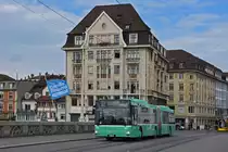 MAN Bus 757, auf der Linie 31, überquert die Mittlere Rheinbrücke. Die Aufnahme stammt vom 31.08.2021.