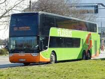 Van Hool TX27 von Flixbus/Polskibus aus Polen in Berlin am 30.03.2019