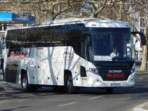 Scania Touring von Racic Eurobus BG aus Bulgarien in Berlin am 30.03.2019