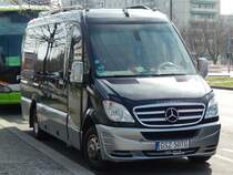 Mercedes Sprinter von Transport Lubiński aus Polen in Berlin am 30.03.2019