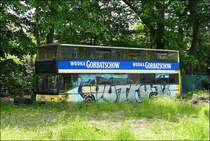 Abgestellter ex BVG, MAN SD 202 (D91) ex.Wagen 3866, Berlin im Mai 2021.