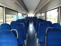 Der Fahrgastraum eines MAN Lion's Regio der MVVG in Burg Stargard am 02.04.2019