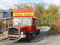  Histroischer  MAN als Festungs-Express der Firma Frank Nuhn bei der Festung Königsstein am 17. Oktober 2021.