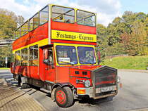  Histroischer  MAN als Festungs-Express bei der Festung Königsstein am 17. Oktober 2021.
