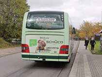 Heckpartie eines MAN ÜL324 Lion`s Regio nach Bad Schanda am 23. Oktober 2021.