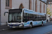 Mercedes Citaro von SWEG, auf der Linie 55, wartet an der Endstation am Claraplatz. Die Aufnahme stammt vom 02.11.2021.