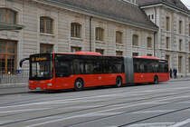 MAN Lions City von Südbadenbus, auf der Linie 48, wartet an der Endstation am Bahnhof SBB. Die Aufnahme stammt vom 16.11.2021.
