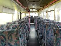 Der Fahrgastraum eines MAN ÜL 313 der MVVG in Neuenkirchen am 03.05.2019