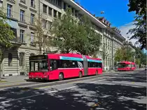 Volvo Bus 827, auf der Linie 17, fährt durch die Bundesgasse. Die Aufnahme stammt vom 26.08.2010.