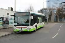 Reisebüro Wissmüller Mercedes Benz Citaro 2 Ü am 11.12.21 in Wiesbaden Hbf