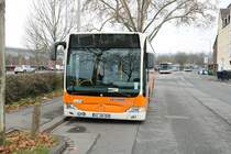 ESWE Verkehr Mercedes Benz Citaro 1 Facelift Wagen 308 am 11.12.21 in Wiesbaden Hbf
