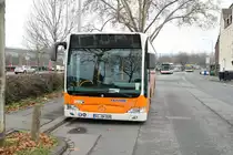 ESWE Verkehr Mercedes Benz Citaro 1 Facelift Wagen 308 am 11.12.21 in Wiesbaden Hbf