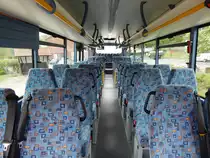 Der Fahrgastraum eines Irisbus Crossway der MVVG in Burg Stargard am 18.05.2019