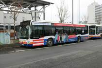 ESWE Verkehr Mercedes Benz Citaro 2 Wagen 54 am 11.12.21 in Wiesbaden Hbf