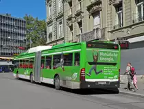 Mercedes Citaro 856 mit der Erdgas Werbung, auf der Linie 14, bedient die Haltestelle Hirschengraben. Die Aufnahme stammt vom 26.08.2010.