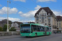 Mercedes Citaro 707, auf der Linie 34, überquert die Mittlere Rheinbrücke. Die Aufnahme stammt vom 16.08.2021.