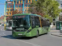Graz. Wagen 7 der Verkehrsbetriebe Matzer konnte ich im Sommer 2021 am Jakominiplatz ablichten. 