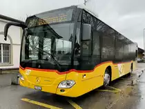 MB C2 hybrid Nr. 125 '11678'  FR 300 631  vom PU Wieland Bus, Murten am 28.12.21 beim Bahnhof Murten.