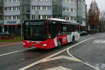 HLB Bus/MTV MAN Lions City Midibus am 28.12.21 in Hofheim Bahnhof